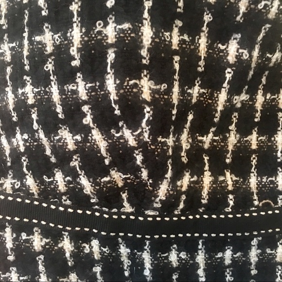 {Necessary Objects} Black + White Tweed Dress - Picture 6 of 7